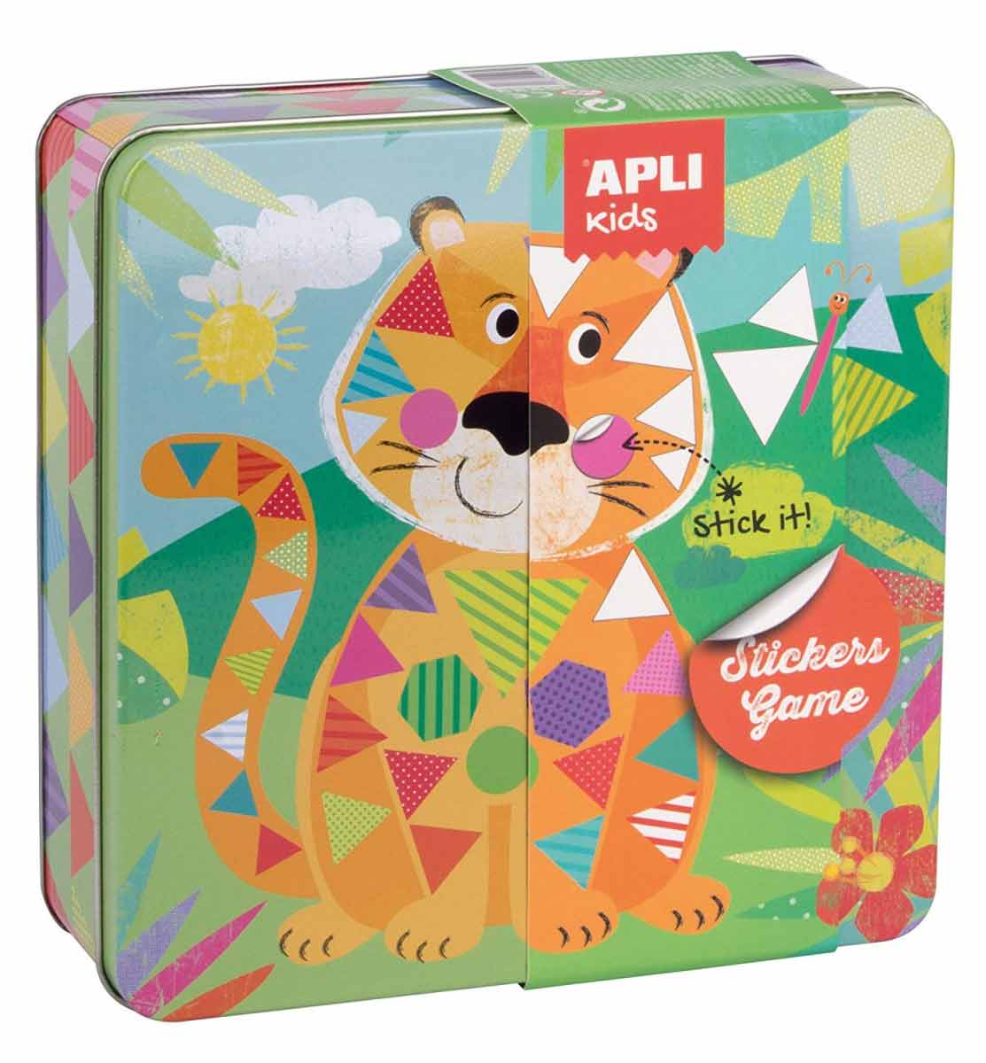 

Игра с наклейками ApliKids АплиКидс Тигр в металлической коробке (15223)