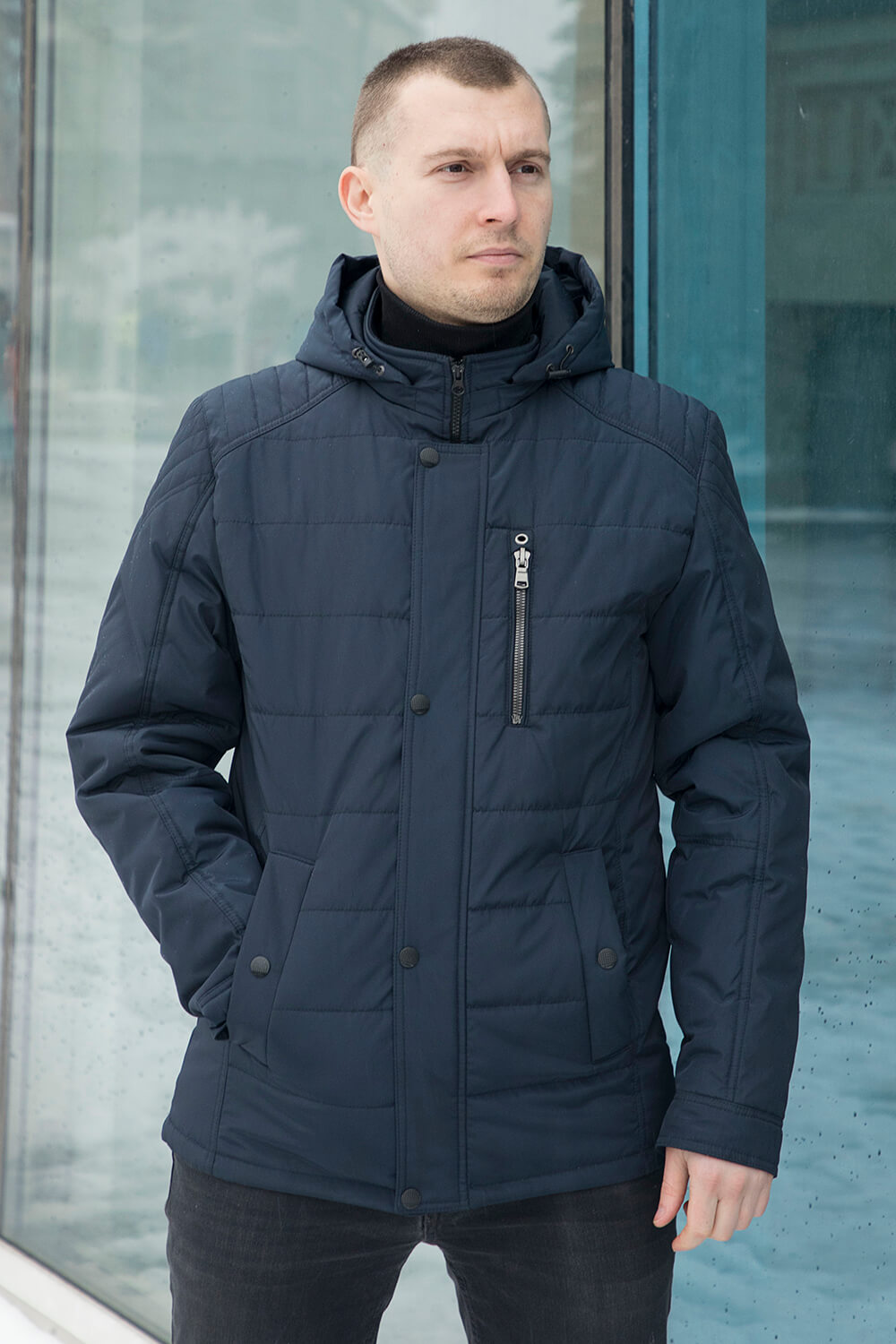 

Демисезонная куртка Miorichi KM-2/2 58 Темно-синий (m01058-blue58)