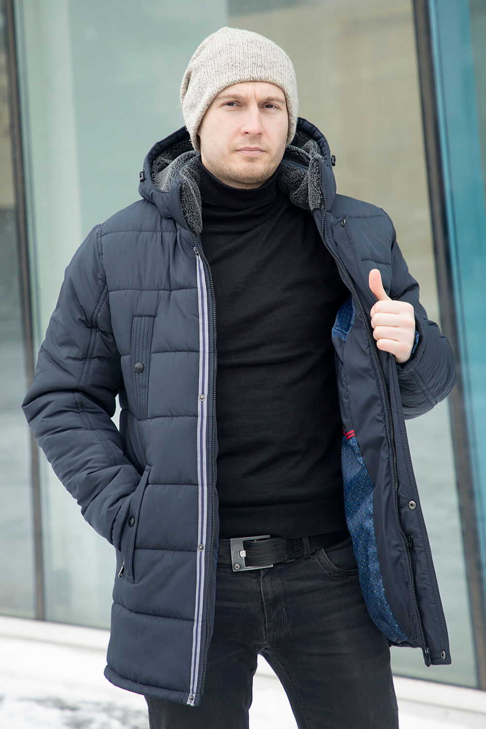 

Зимняя куртка Miorichi KM-5 50 Темно-синий (m01060-blue50)