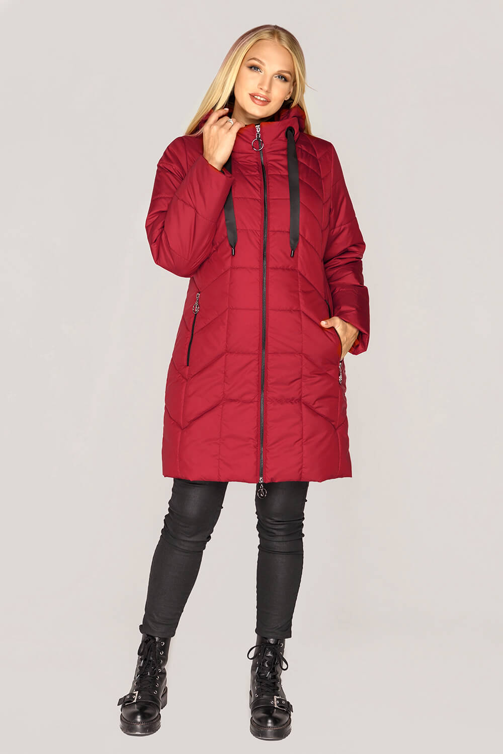 

Куртка Miorichi Берта  Красный (01093-red56, Куртка Miorichi Берта 56 Красный (01093-red56)