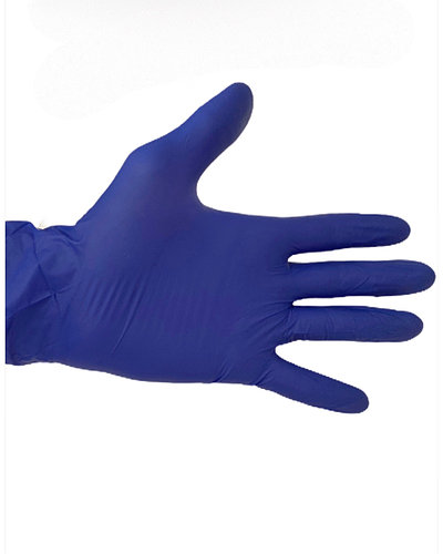 

Рукавички нітрилові оглядові нестерильні неприпудрені CEROS FINGERS 100 шт в пачці L Cobalt Сиреневый