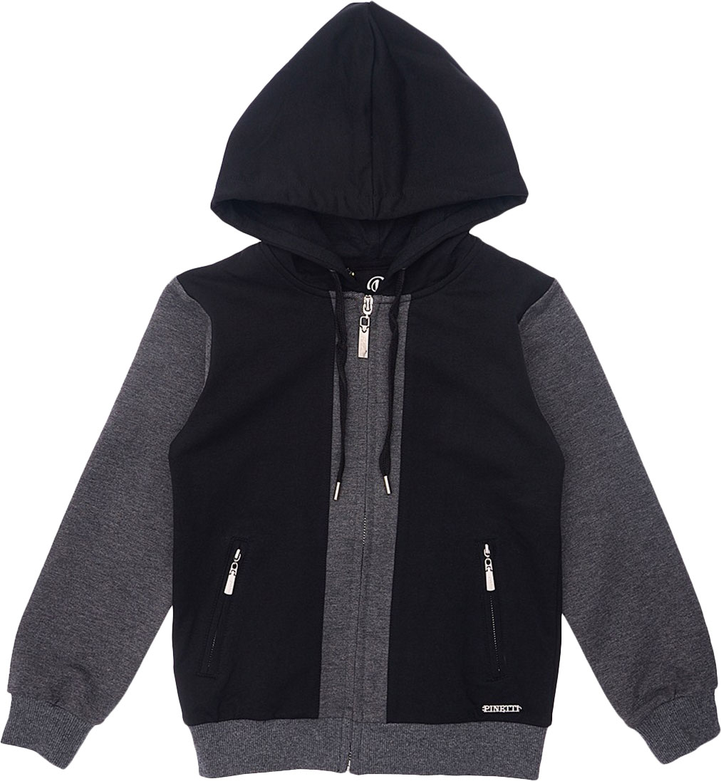 

Спортивная кофта Pinetti 518515-R 162 см Черная с серым