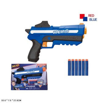 

Бластер на батарейках с мягкими патронами 2 цвета 7088 A-Toys (7088)