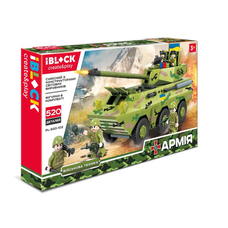 

Конструктор iBlock PL-920-102 «АРМИЯ» 520 деталей iBlock (PL-920-102)