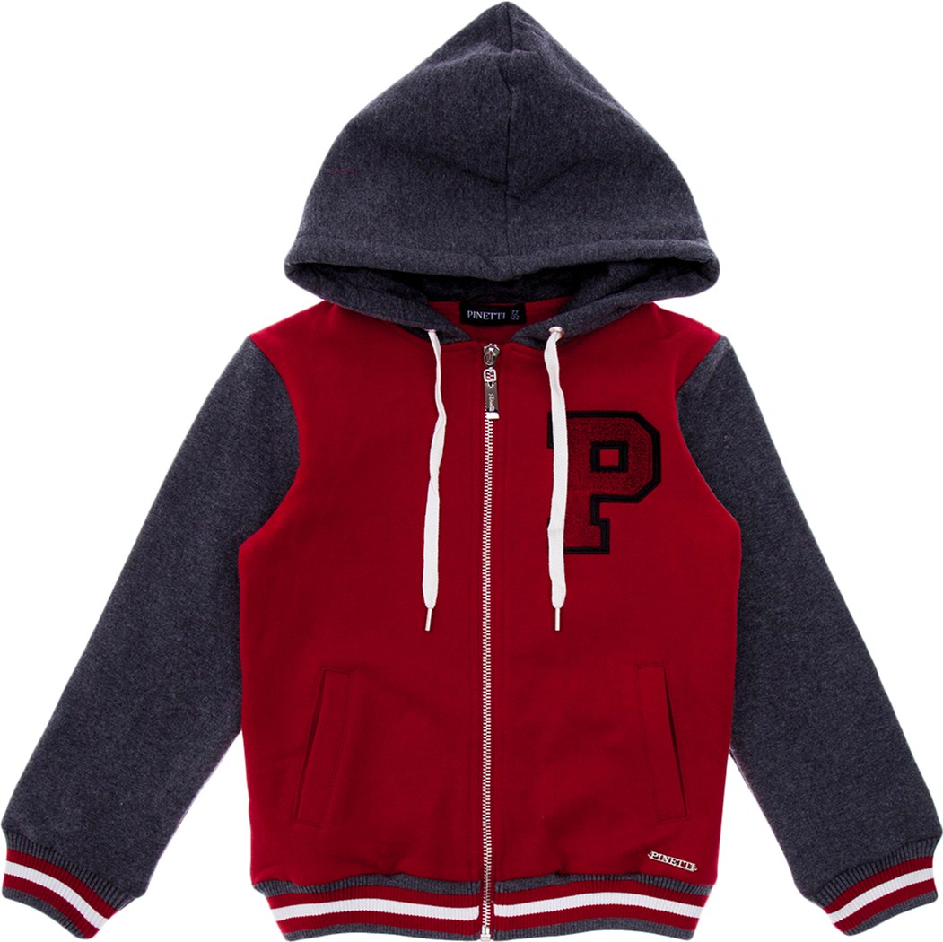 

Толстовка Pinetti 518531-В 158 см Серая с красным