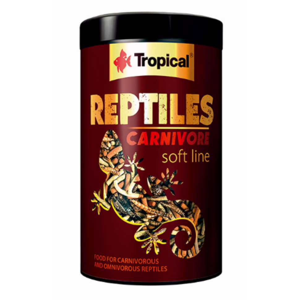 

Корм для плотоядных и всеядных рептилий Tropical Reptiles Carnivore Soft 250ml/65g