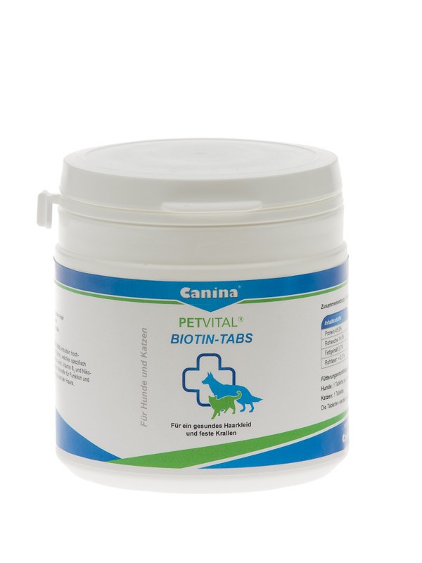 

Таблетки для привередливых собак и котов Canina Petvital Biotin-Tabs 100 г