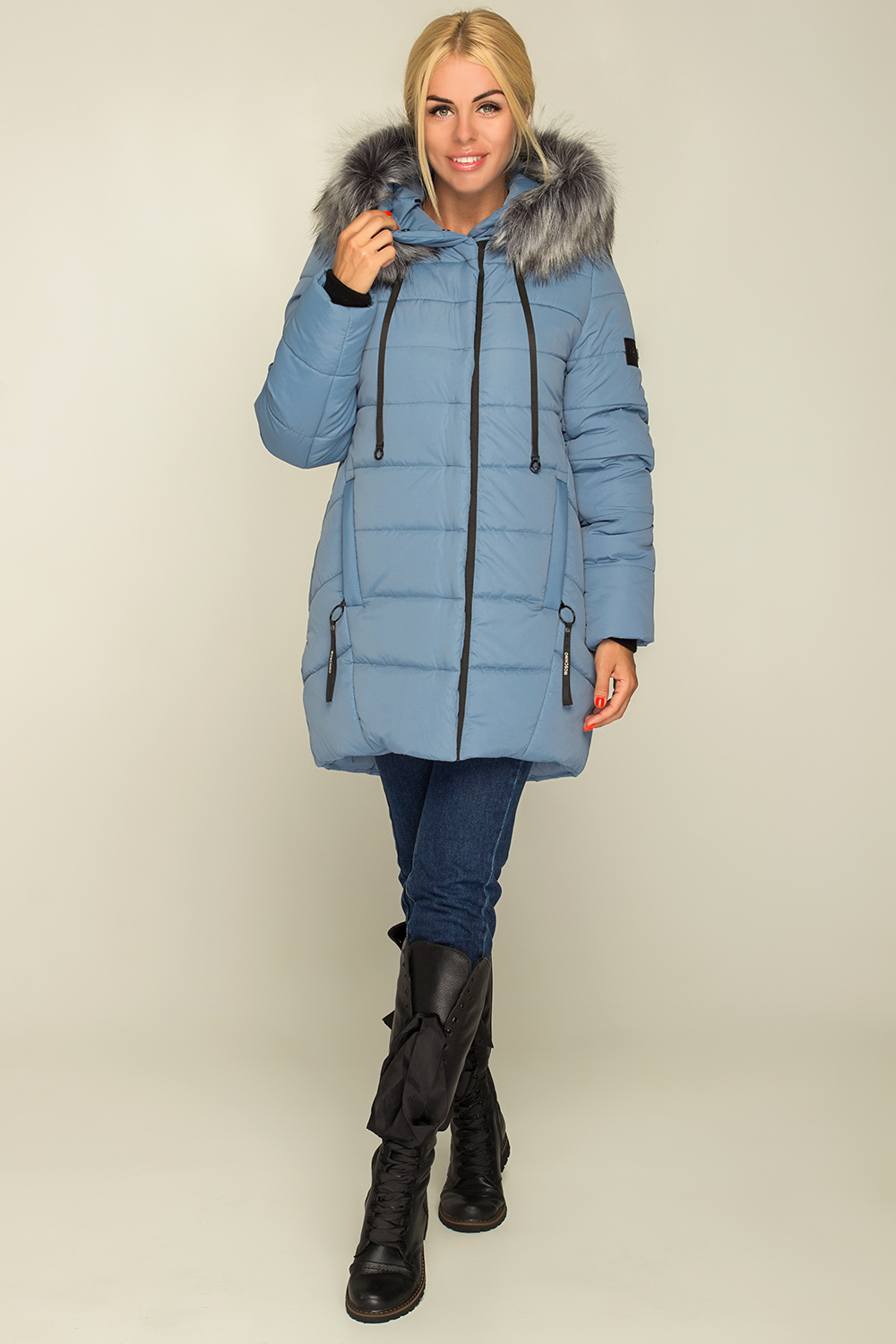 

Зимняя куртка Miorichi Simona 46 Деним (01039-denim-blue46)