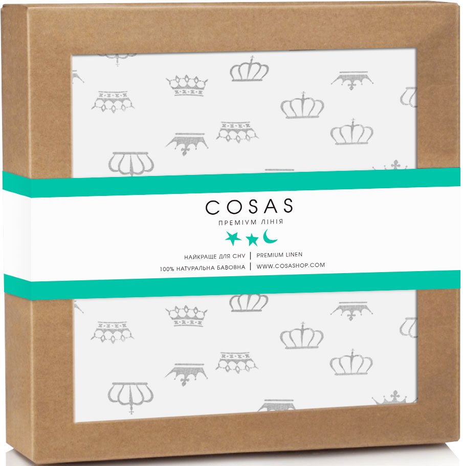 

Непромокаемая пеленка Cosas Бязь 70х120 см Diaper_Crown Белая (4822052024386)