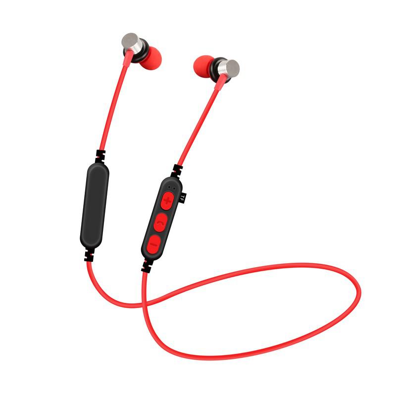 

Наушники гарнитура вакуумные Bluetooth Gelius Ultra T1v2-MC Red
