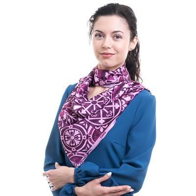 

Платок большой AMO Платок женский шелковый 90*90 см AMO STAMOm90902