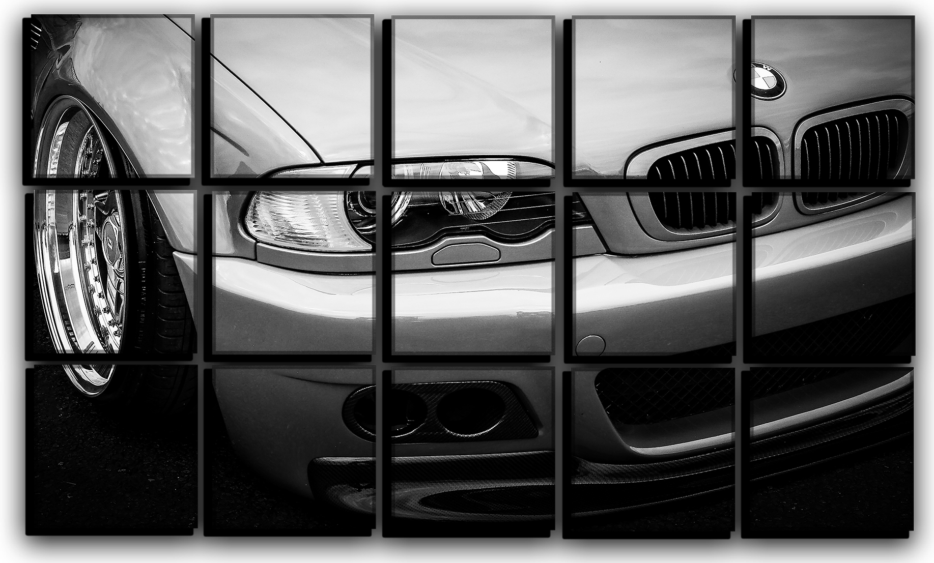 

Модульная картина на холсте из 15 частей авто BMW M3 споривный автомобиль Hotel Arizona HD 77 см x 127 см