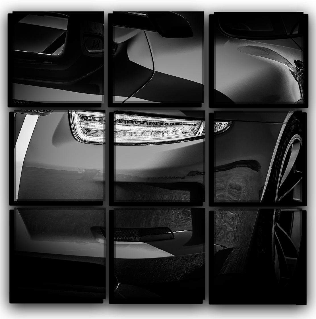 

Модульная картина на холсте 9 частей Суперкар Porsche 911 GT3 спортивные гоночные авто суперкары Hotel Arizona HD 77 см x 77 см