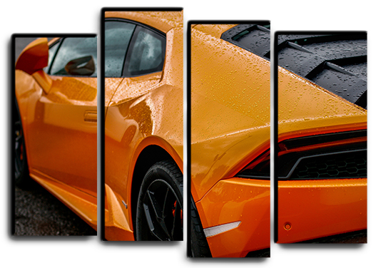 

Модульная картина на холсте из 4 частей lamborghini huracan вид сзади спортивные гоночные авто суперкары Hotel Arizona HD 82 см x 112 см