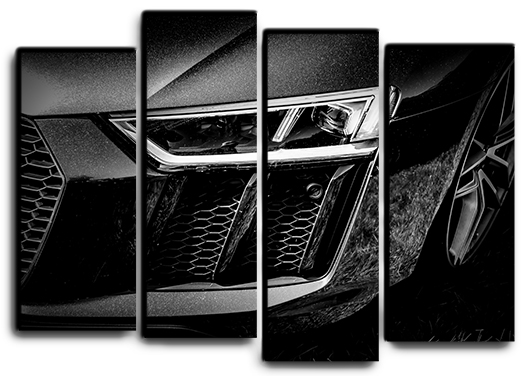 

Модульная картина на холсте из 4 частей Audi r8 спортивные гоночные авто суперкары Hotel Arizona HD 82 см x 112 см