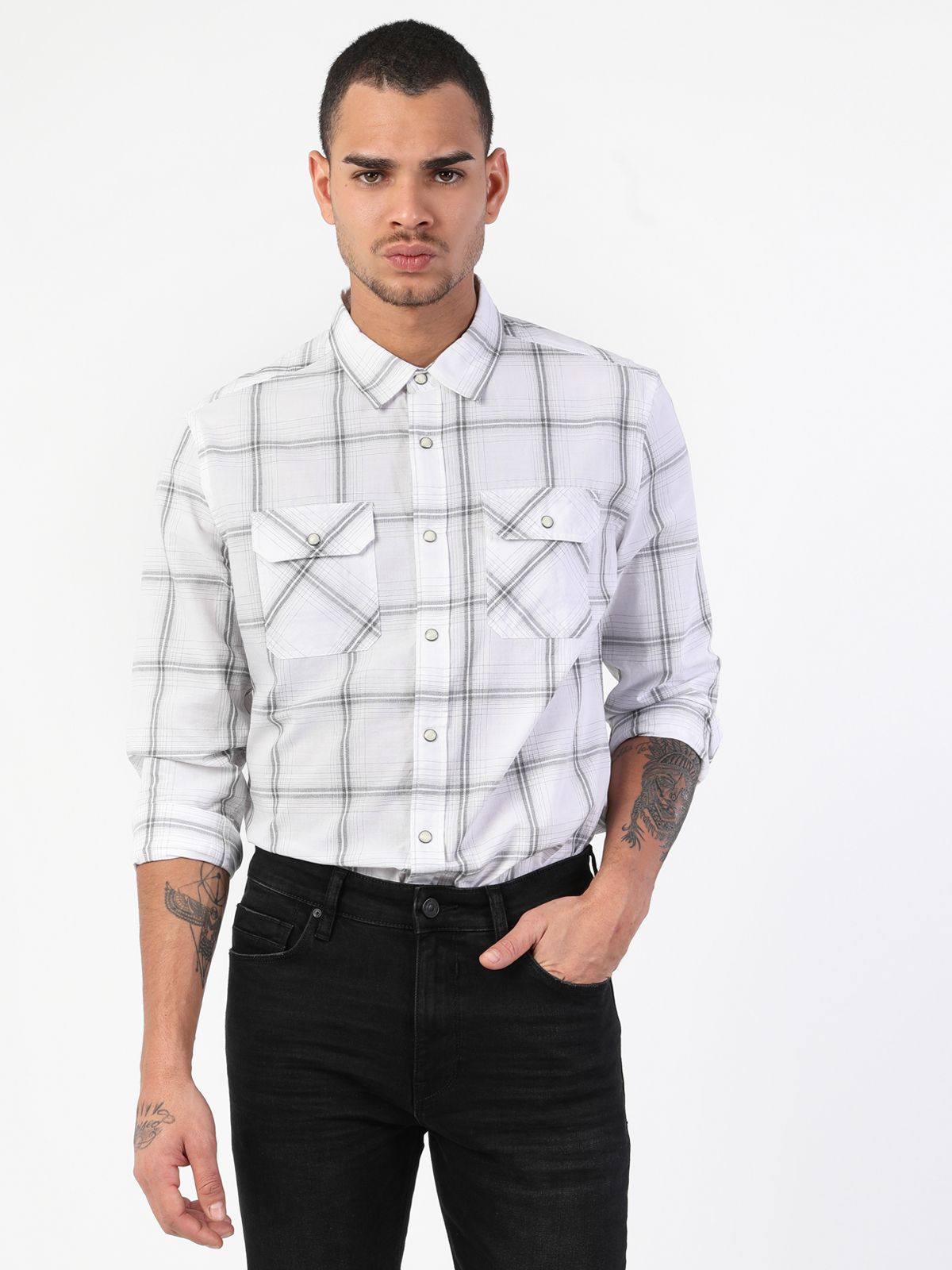 

Рубашка Colin's CL1048523WHT  White, Рубашка Colin's CL1048523WHT L White