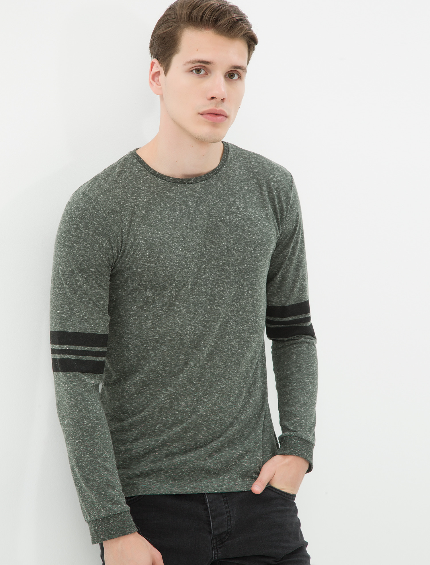

Лонгслив Koton 7KAM14993OK-886 M Khaki