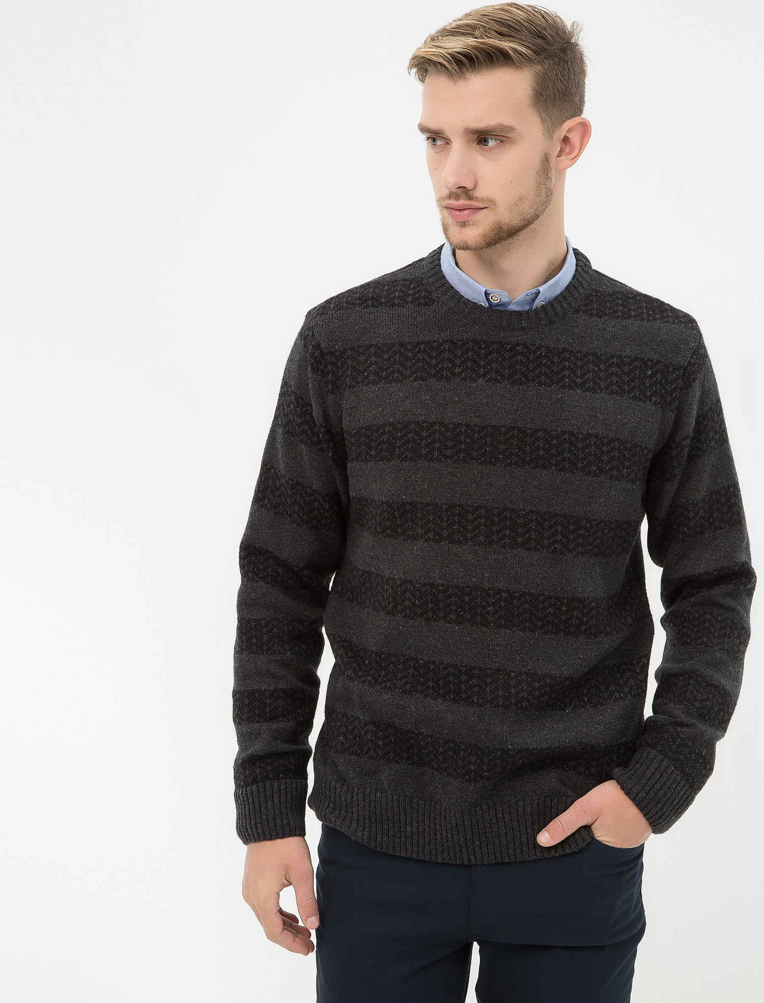 

Джемпер Koton 7KAM99056OT-C70 M Grey Design