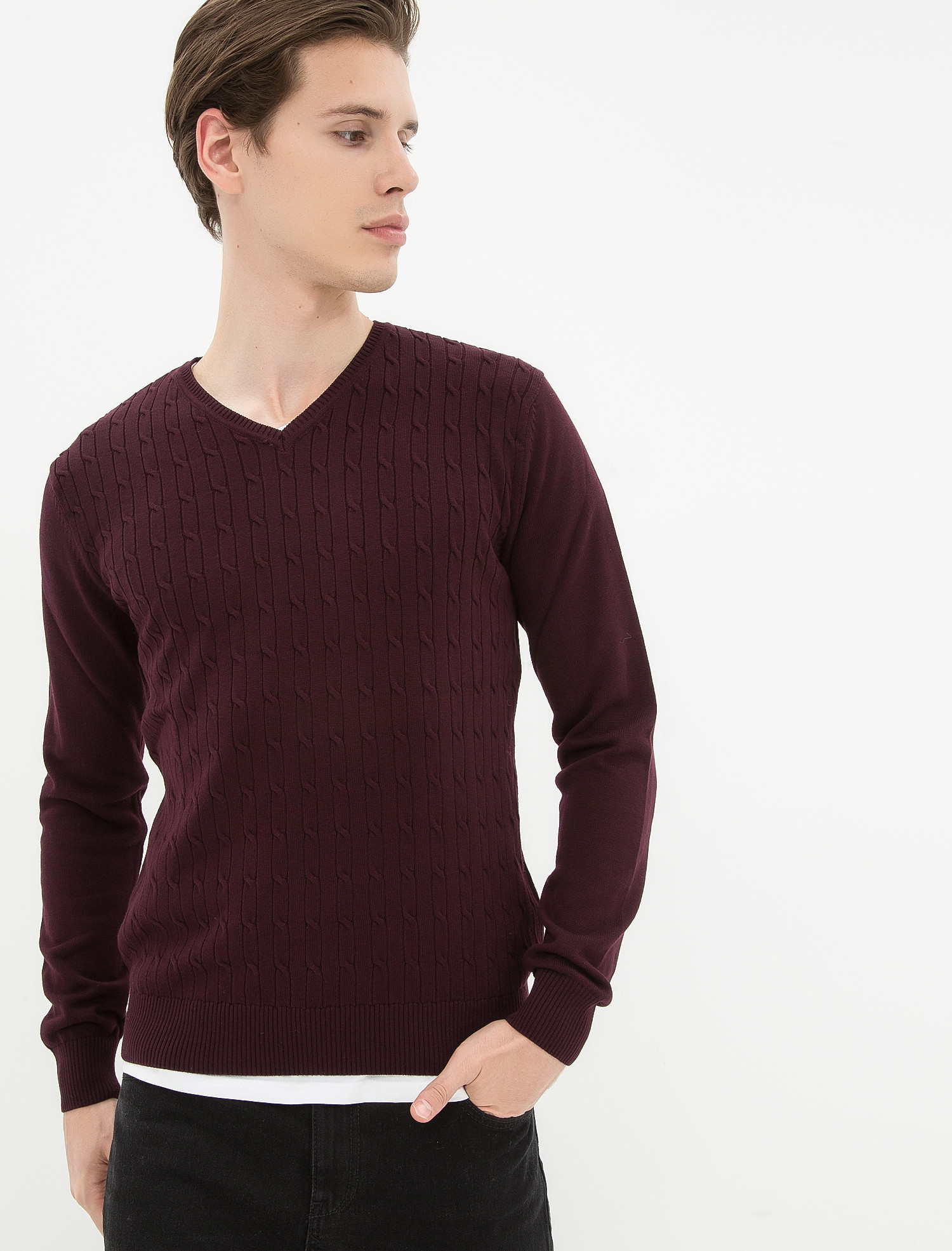 

Джемпер Koton 7KAM99077VT-485 M Bordeux