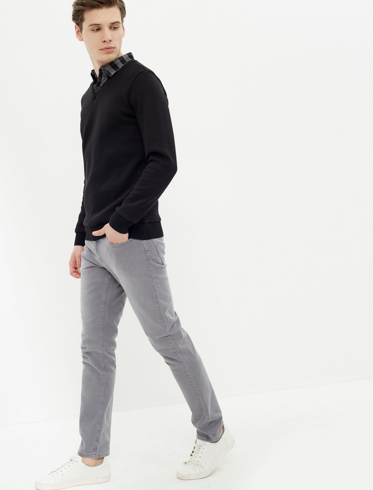 

Брюки Koton 7YAM41139LW-023 38 Grey