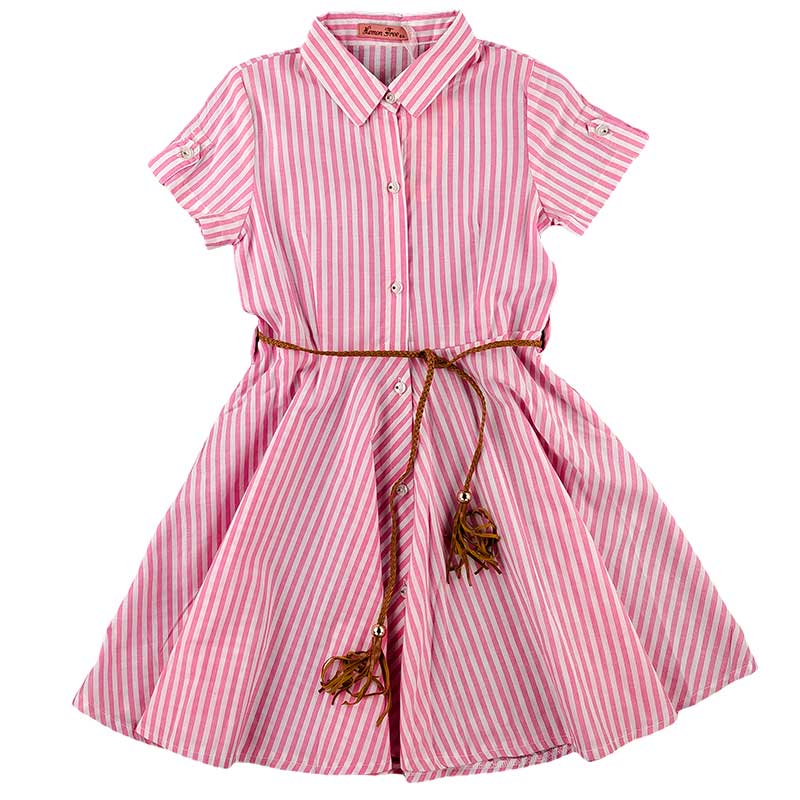 

Платье летнее для девочки LEMON TREE YY-2835 152 см розовая полоска