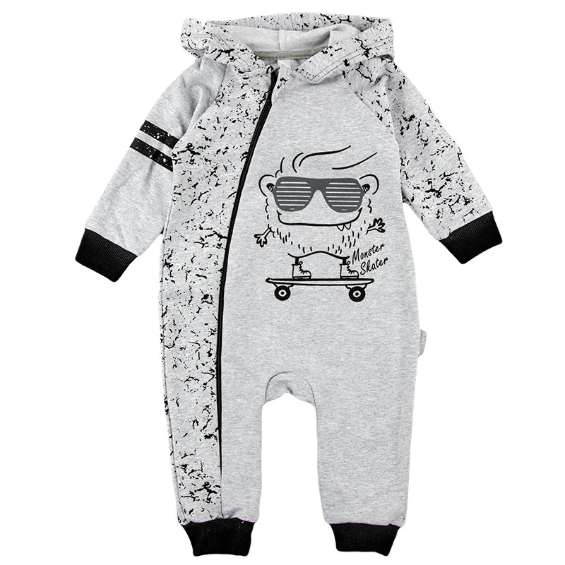

Комбинезон для мальчика Skater MARIO KIDS 04-30-15 74 см серый с черным