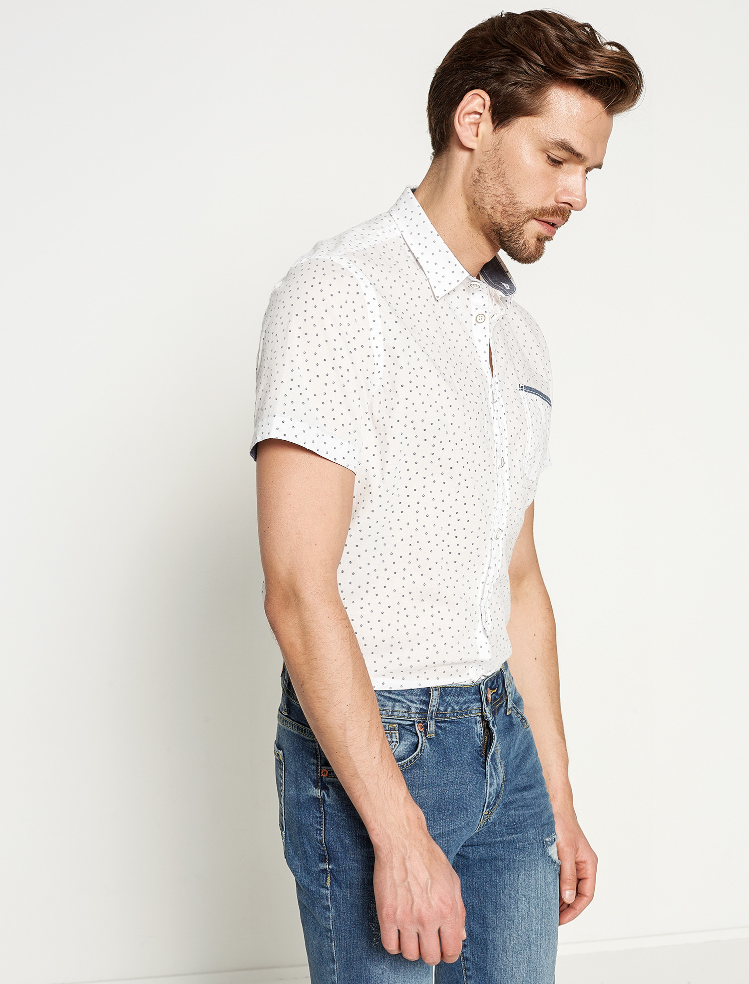 

Рубашка Koton 7YAM64314OW-07A S White Design