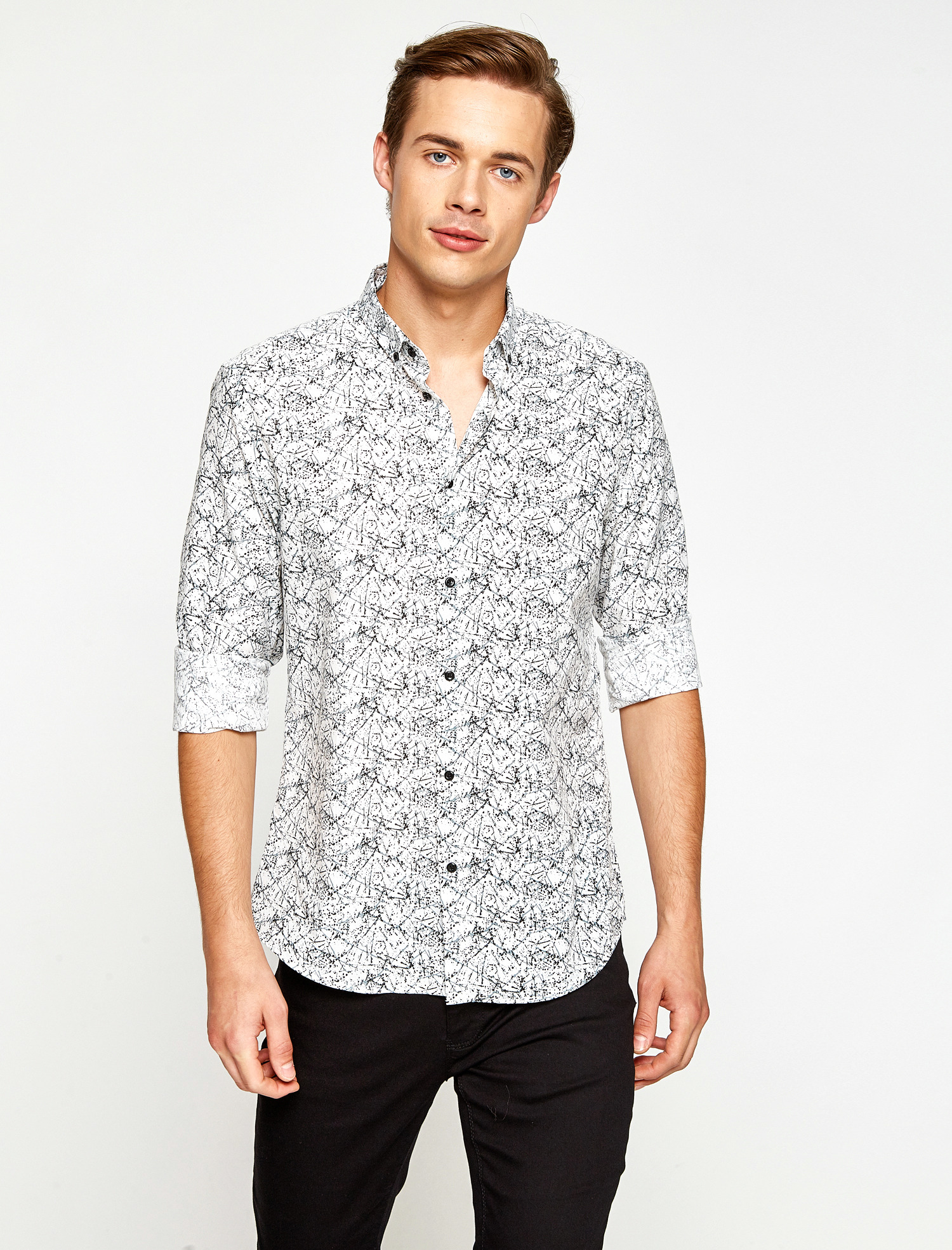 

Рубашка Koton 7YAM69733OW-03E XL Ecru Design