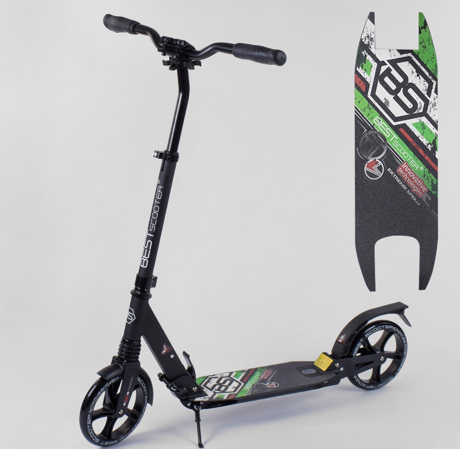 

Самокат двухколесный Best Scooter 33006 колеса PU