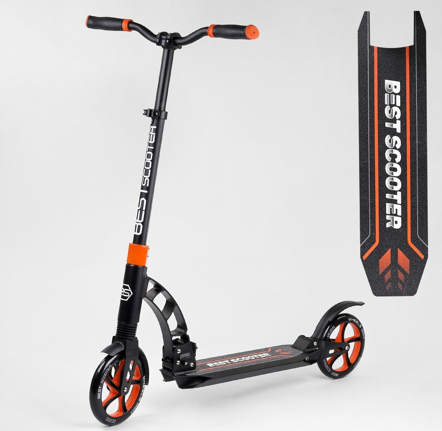 

Самокат двухколесный Best Scooter 23023 200мм 2 амортизатора