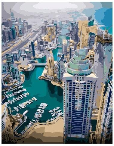 

Картина по номерам "Дубай" BrushMe холст на подрамнике 40x50см GX24546