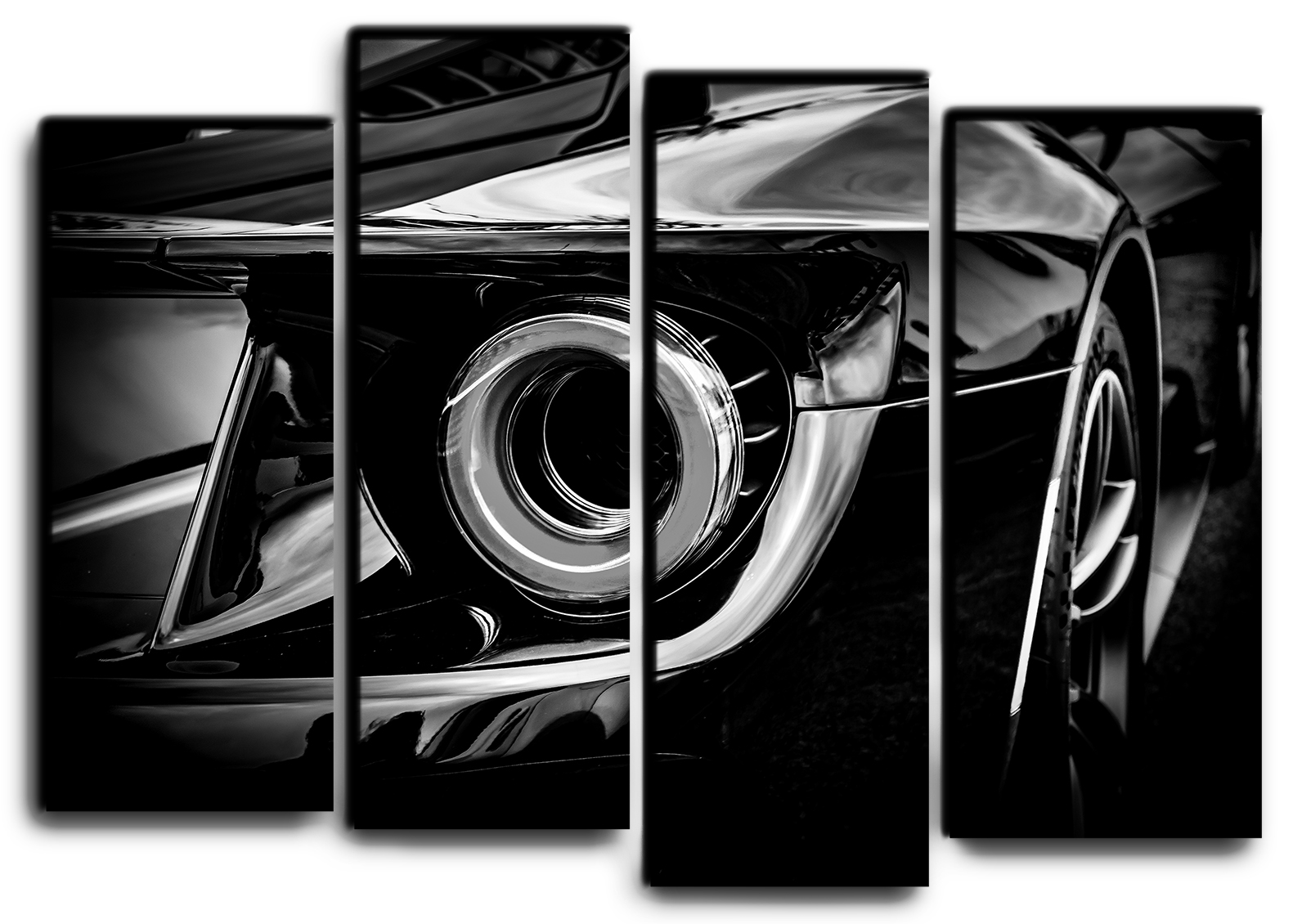 

Модульная картина на холсте из 4 частей суперкар Ford GR спортивное авто Форд ГТ Hotel Arizona HD 82 см x 112 см