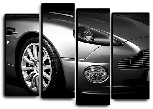 

Модульная картина на холсте из 4 частей Спортивное авто Aston Martin гранд туризмо Hotel Arizona HD 82 см x 112 см