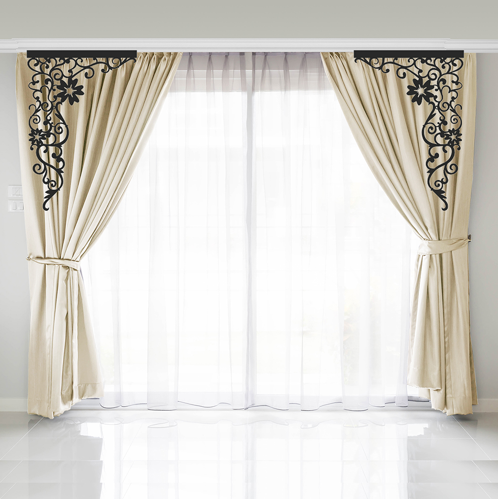

Боковой ажурный ламбрекен Adagio Windows Decor БА008 Декор для окон 56х81.6см