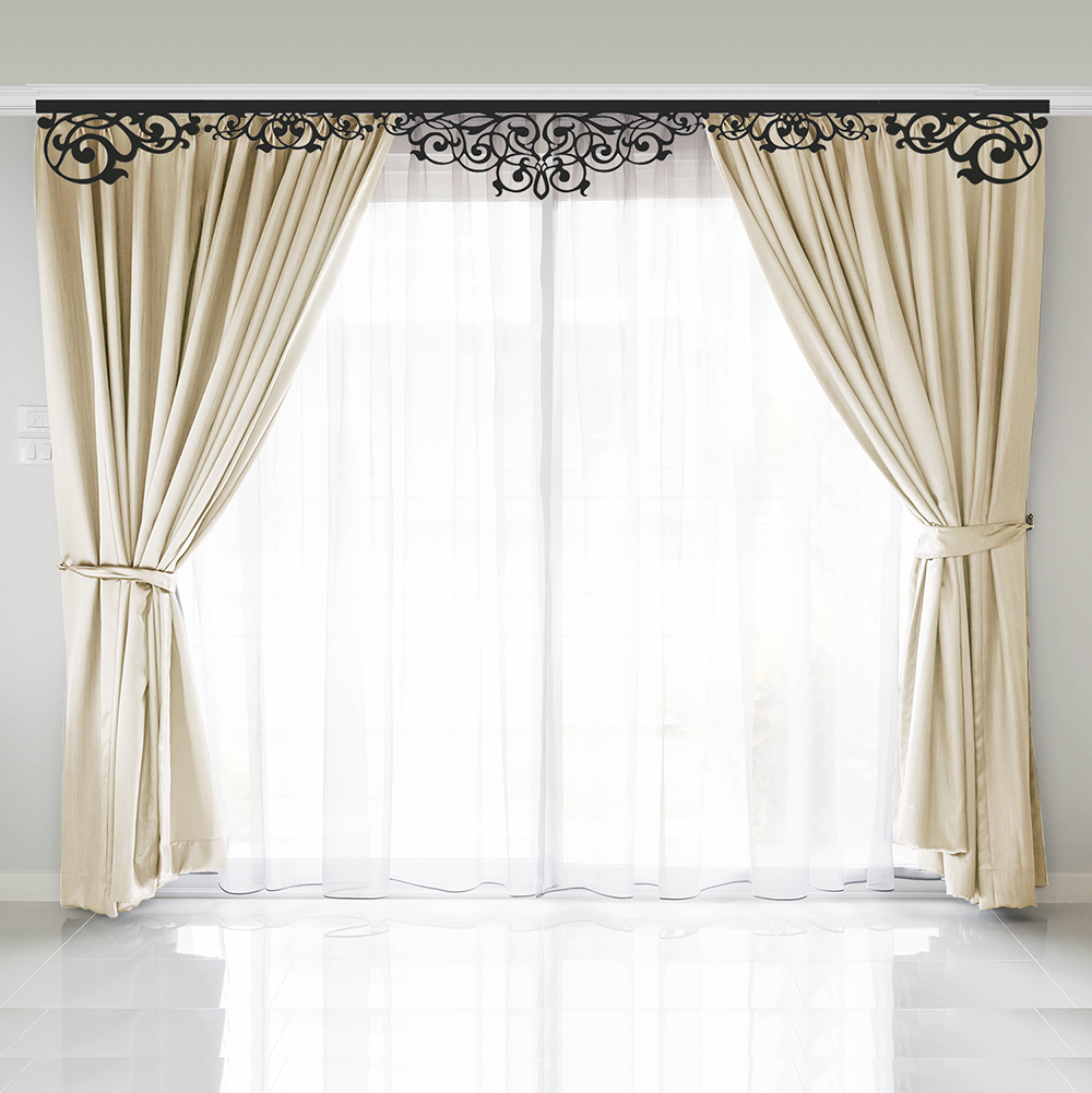 

Ажурный лазерный ламбрекен Adagio Windows Decor АА19 для декора карниза 300х29.5см