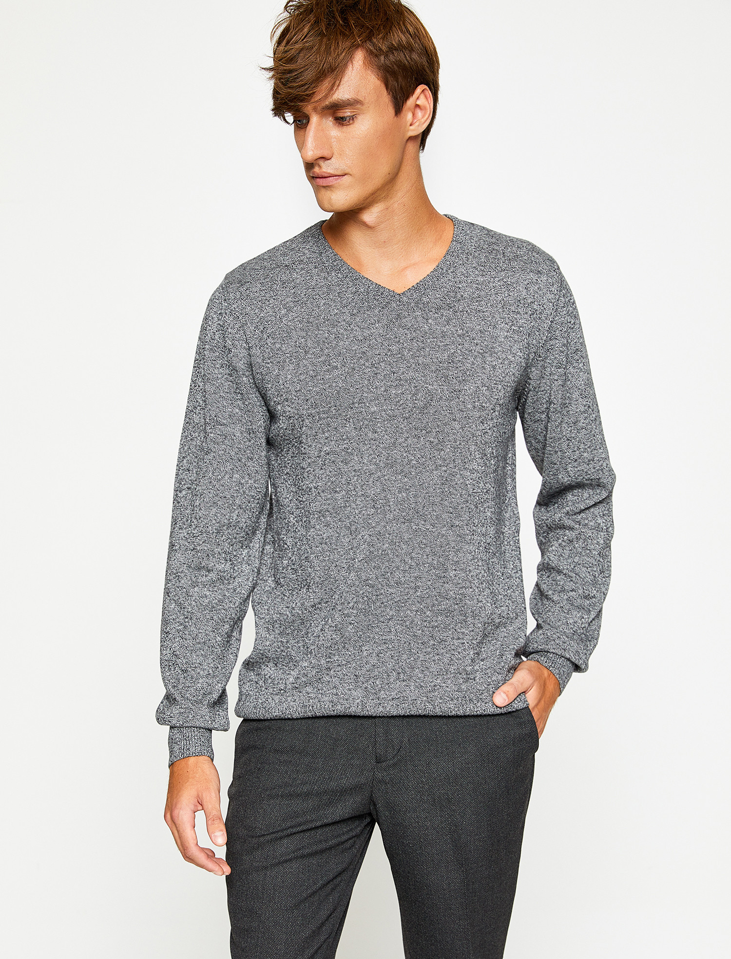 

Джемпер Koton 8KAM93227LT-14D XL Antrasit Design
