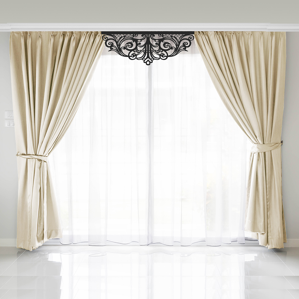 

Ажурный ламбрекен центральный декор для окон Adagio Windows Decor ZА005 100х37.5см