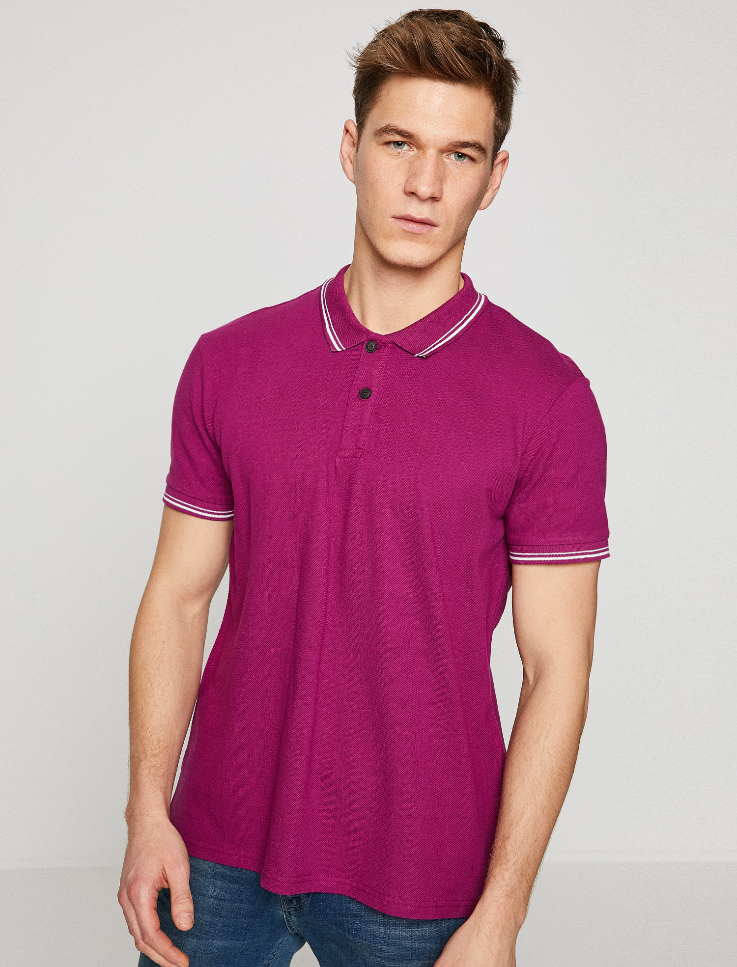 

Поло Koton 8YAM12203LK-348 XS Purple