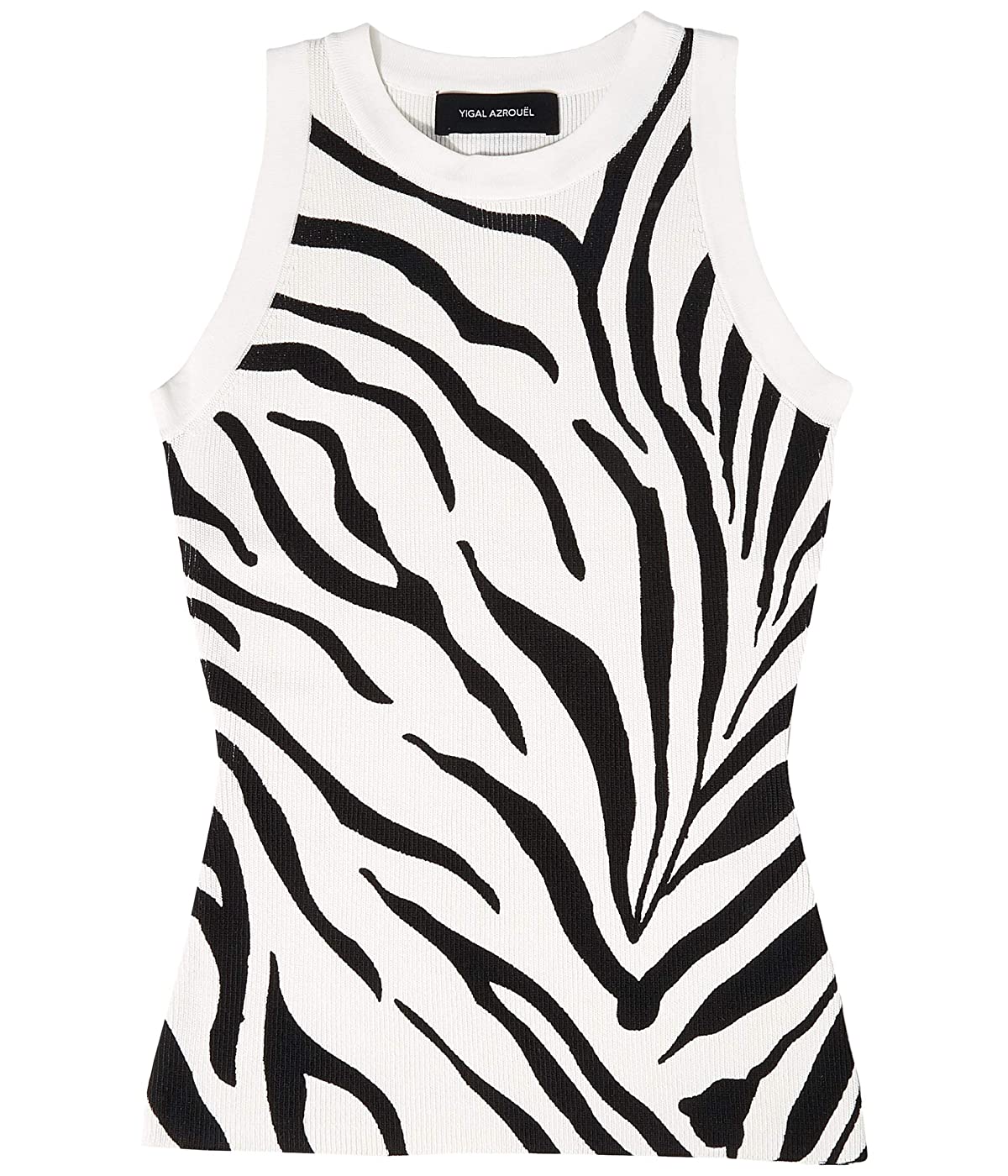 

Майка YIGAL AZROUËL Fully Fashioned Ribbed Tank Zebra, M (46)