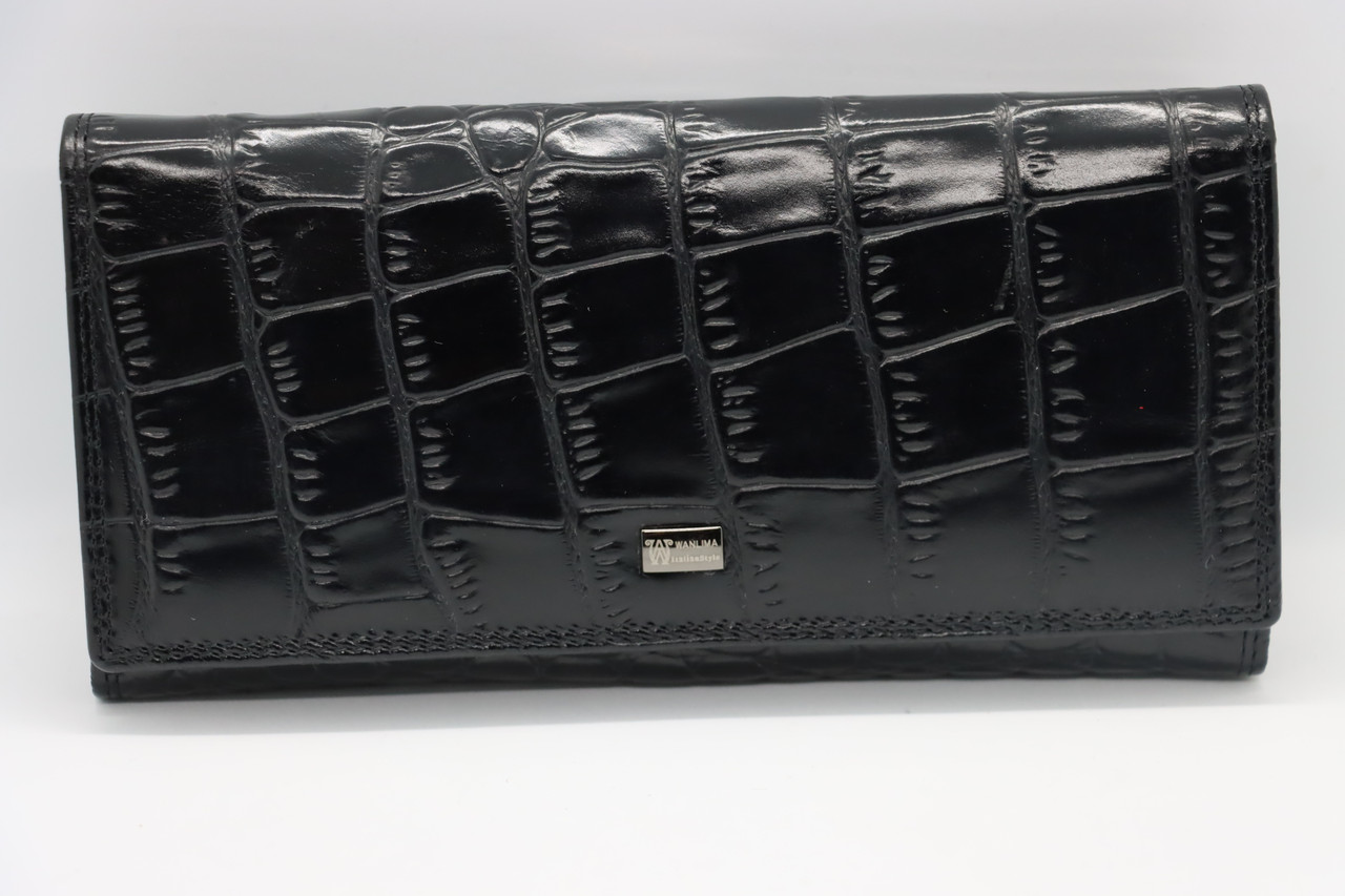 

Женский кожаный кошелёк Wanlima w12046740014a2 Black