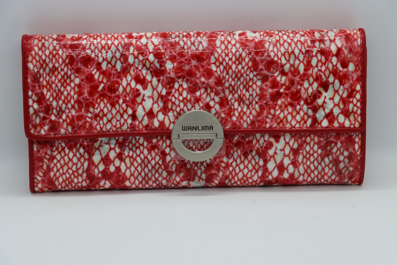 

Женский кожаный кошелёк Wanlima w11045340661b2 Red/White