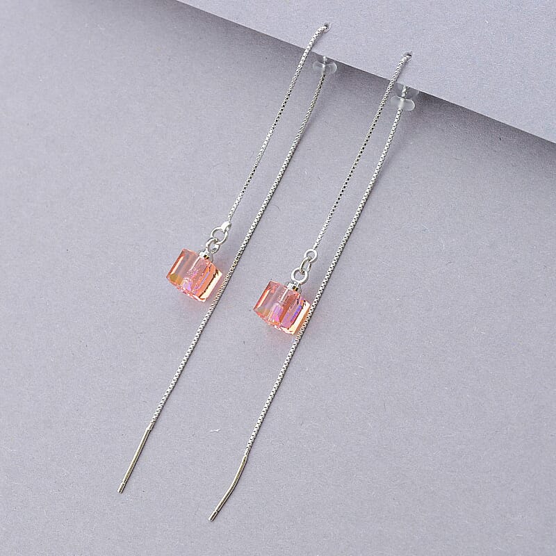 

Серьги протяжки с кубиками Xuping Swarovski 100034