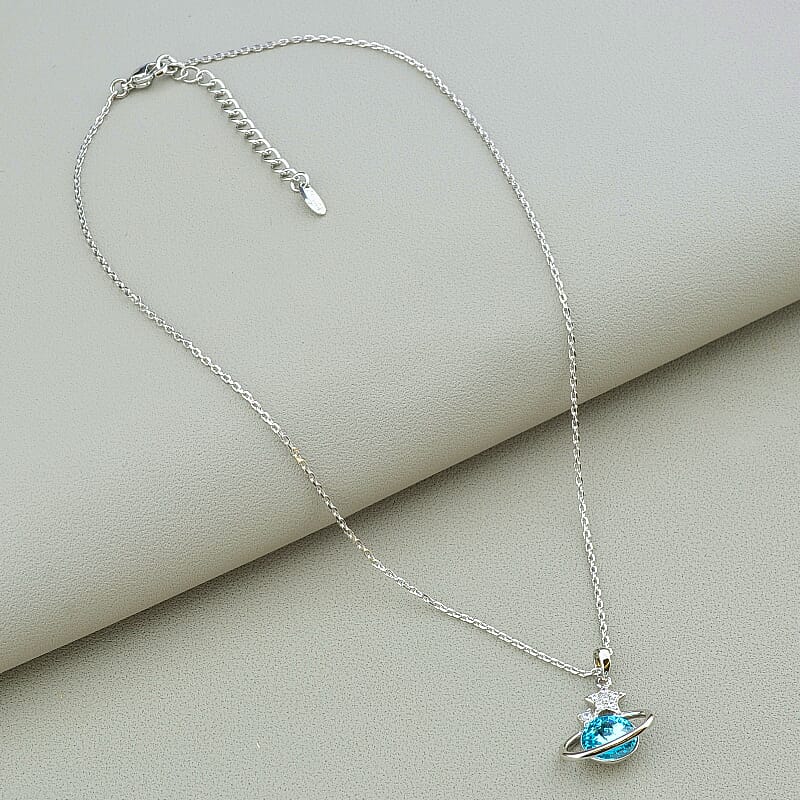 

Подвеска на шею Планета Xuping с камнем Swarovski 35 см. 100127