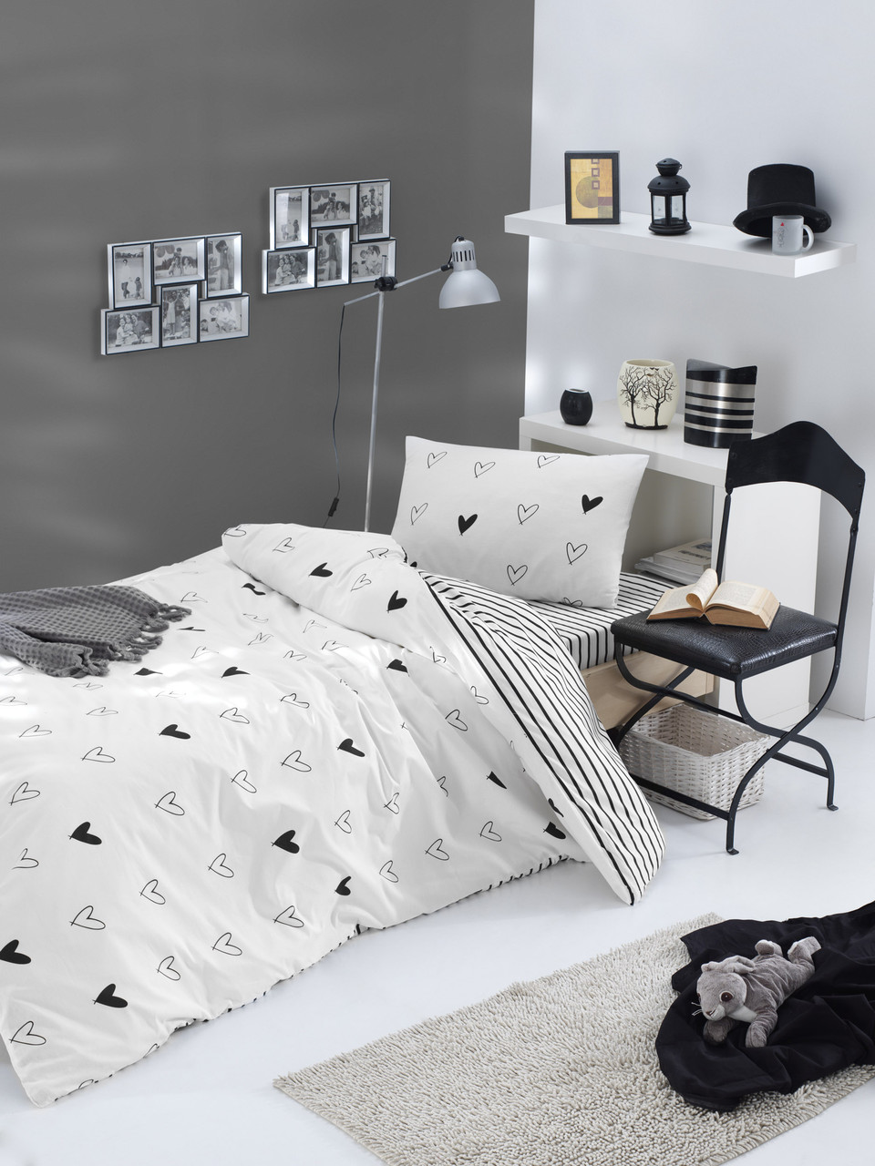 

Постельное белье Lotus Home Perfect Ranforce - Juddy белый полуторный