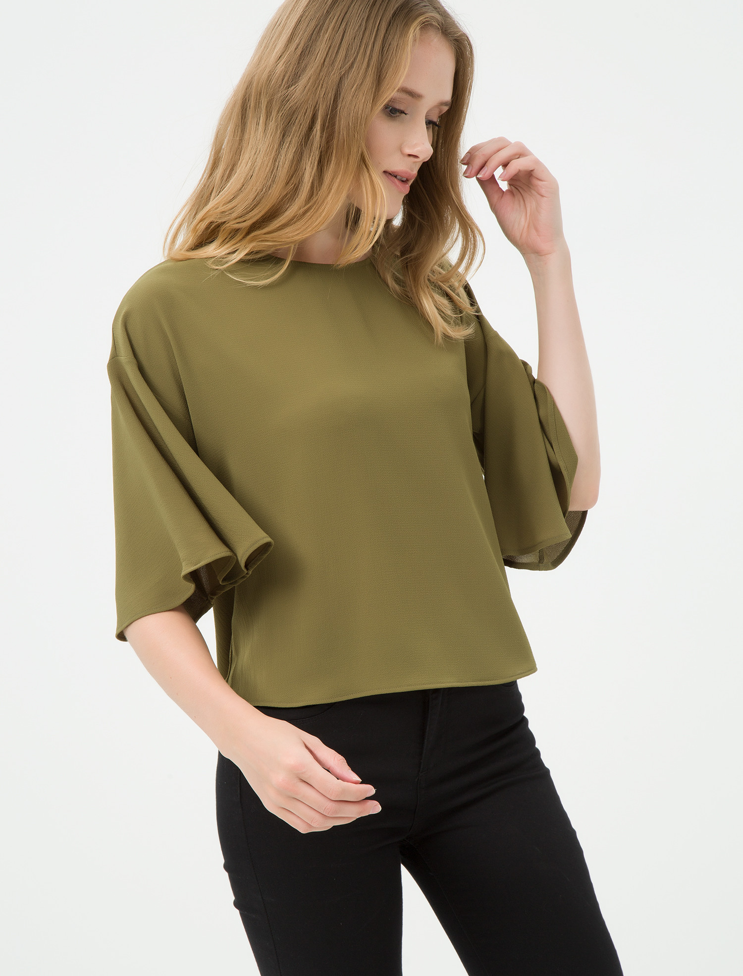 

Блузка Koton 7KAK62213UW  Olive, Блузка Koton 7KAK62213UW 42 Olive