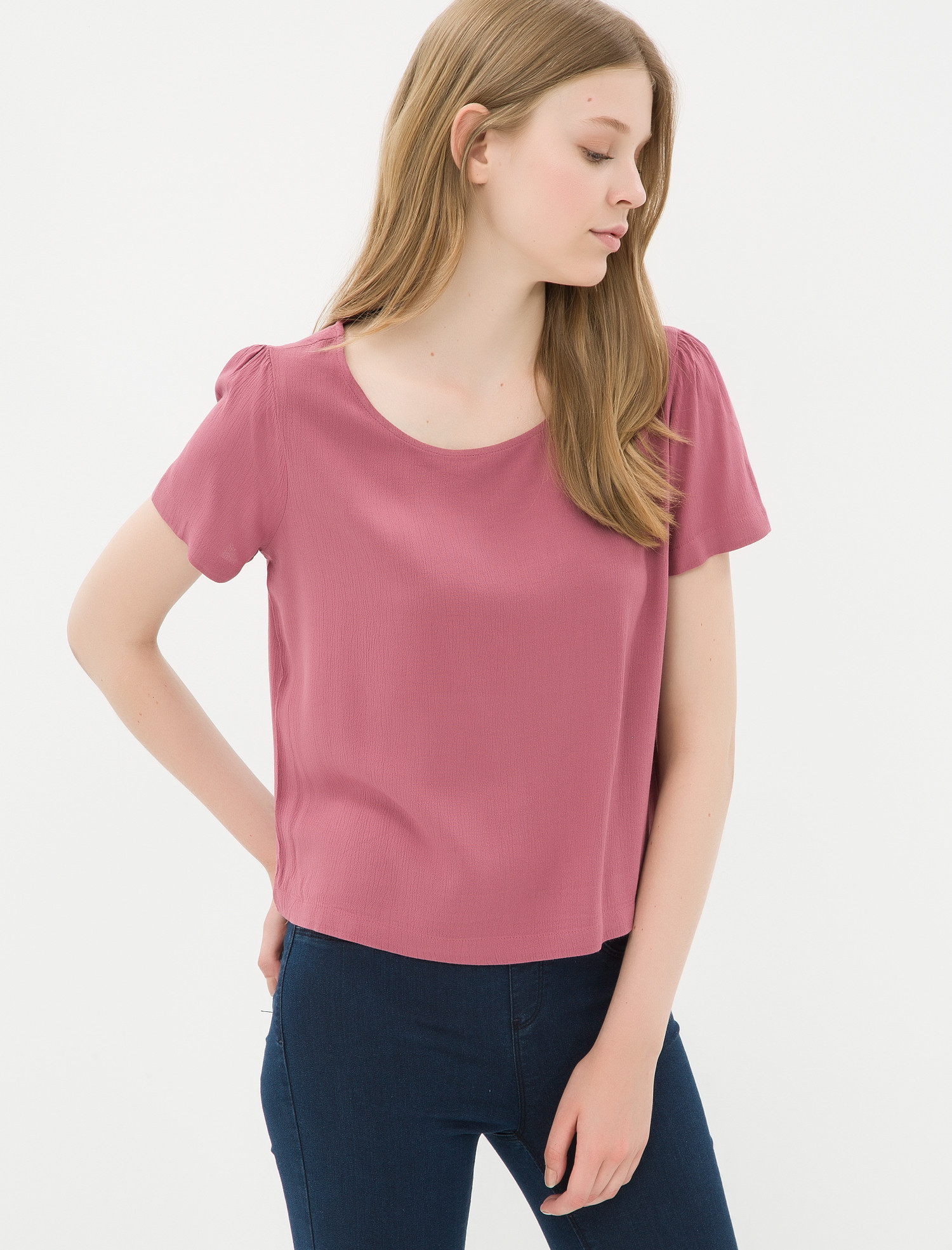 

Блузка Koton 7KAL61528JW 38 Wine