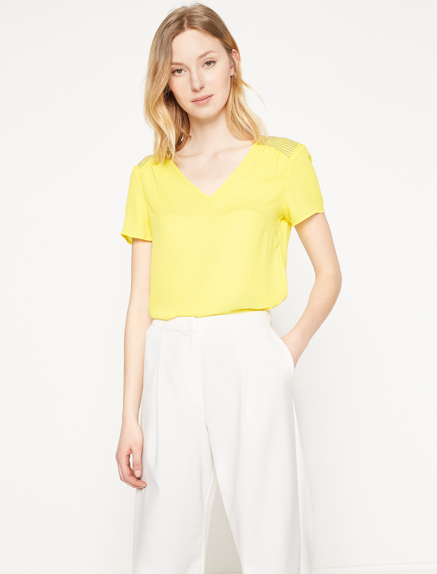 

Блузка Koton 7YAK63743EW  Yellow, Блузка Koton 7YAK63743EW 34 Yellow