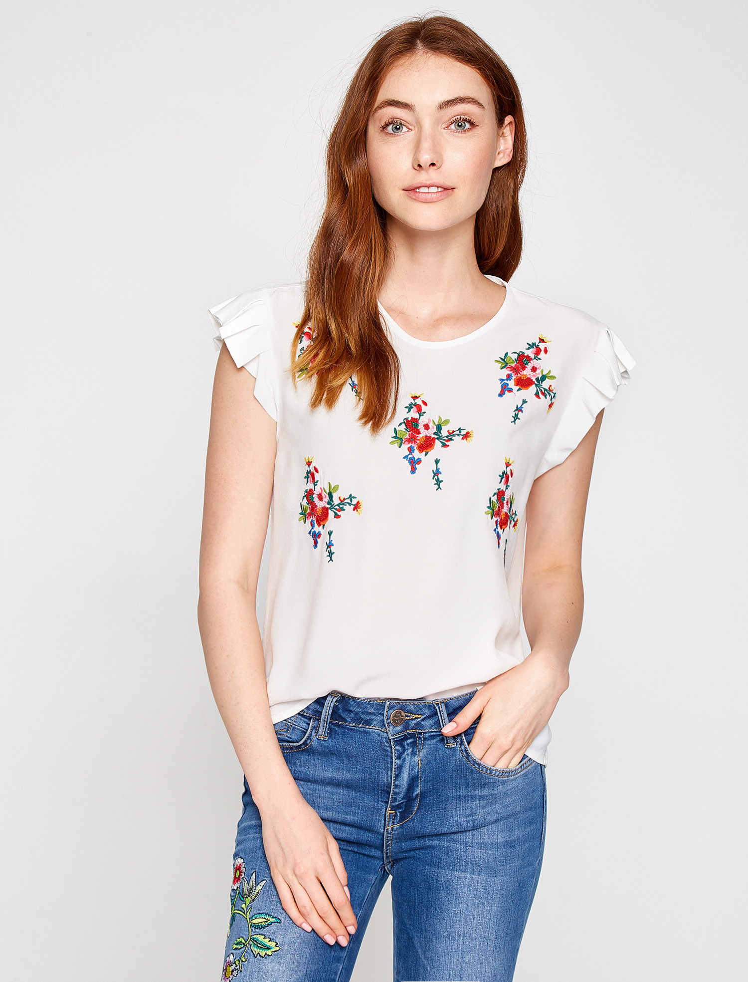 

Блузка Koton 7YAK63826EW 42 Off White