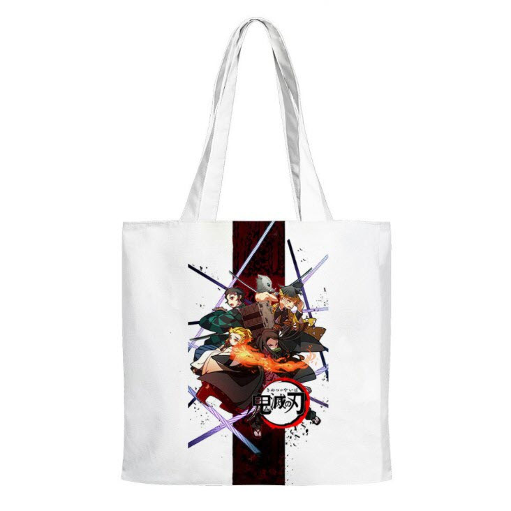 

Сумка шоппер Jsstore Аниме Demon Slayers Blade Белая