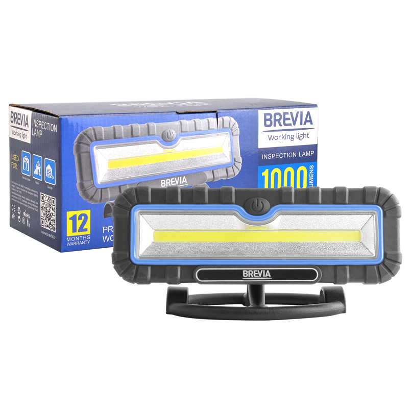 

Профессиональная инспекционная лампа Brevia LED 10W COB 1000lm 4000mAh Power Bank type-C 11510